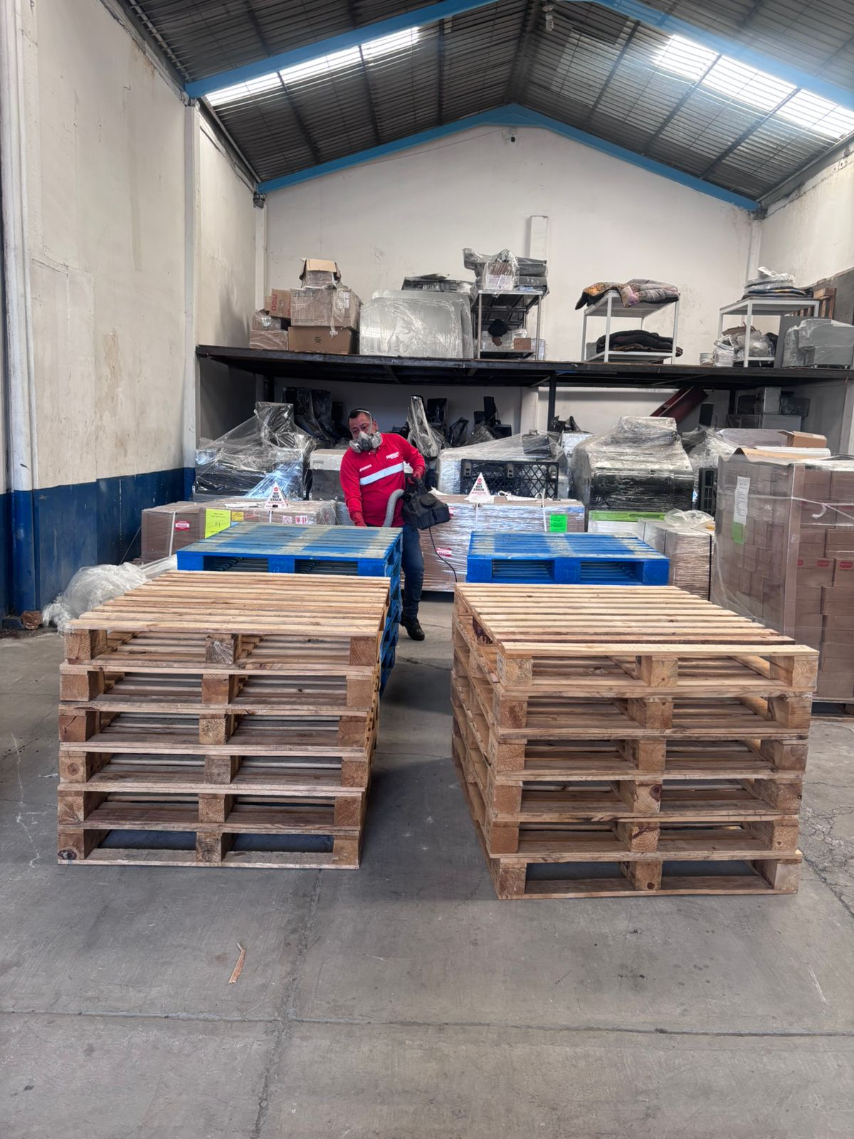 Fumigación en almacén e industria